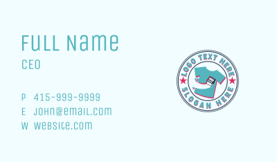 Printing T-shirt Apparel Business Card Image Preview