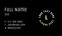 Simple Bold Lettermark Business Card Image Preview