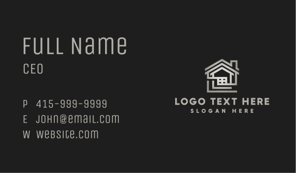 Residential Roofing Renovation Business Card Design Image Preview