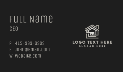 Residential Roofing Renovation Business Card Image Preview