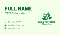 Leaf Spinal Cord Business Card Image Preview