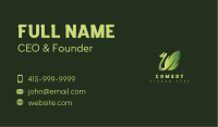 Organic Plant Leaf Business Card Image Preview