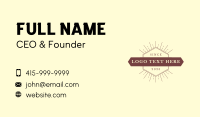 Vintage Generic Business  Business Card Preview