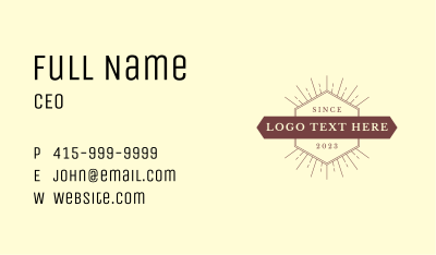 Vintage Generic Business  Business Card Image Preview