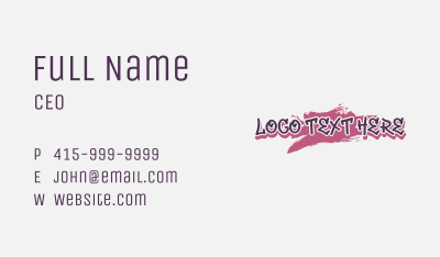Graphic Mural Graffiti Business Card Image Preview