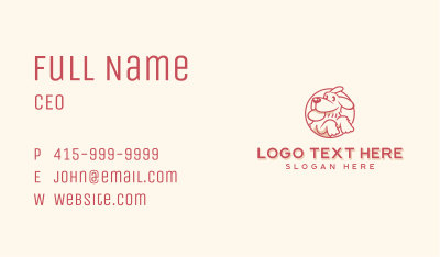 Frisbee Dog Pet Care Business Card Image Preview