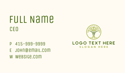 Tree Book School Business Card Image Preview