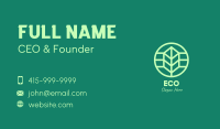 Green Eco Leaf Business Card Image Preview