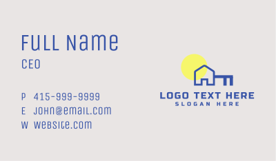 Home Key Locksmith Business Card Image Preview