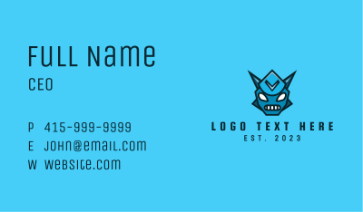 Robot Mask Mascot  Business Card Image Preview