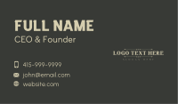 Elegant Perfume Wordmark Business Card Image Preview