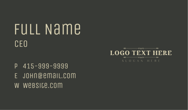 Elegant Perfume Wordmark Business Card Design Image Preview