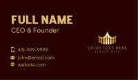 Premium Crown Fence Business Card Design