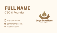 Brown Tree Crown  Business Card Image Preview