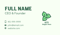 Green Organic Leaves Business Card Image Preview