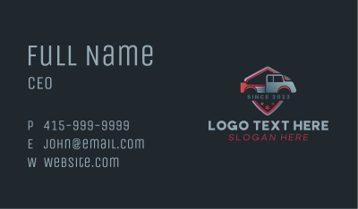 Pickup Shield Car Business Card Image Preview