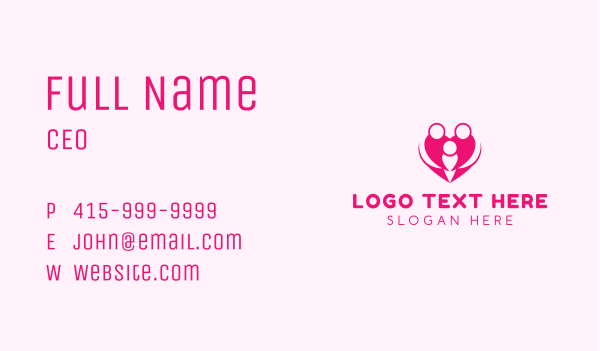 Heart Family Care Business Card Design Image Preview