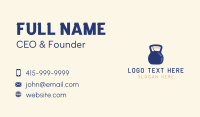 Weight Scale Kettlebell Business Card Preview