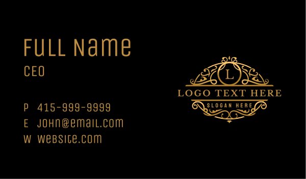 Luxury Premium Crest Business Card Design Image Preview