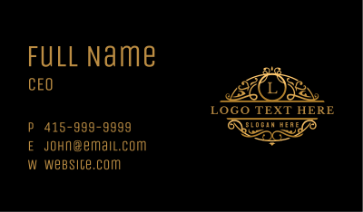 Luxury Premium Crest Business Card Image Preview