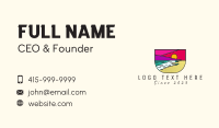 Multicolor Beach Resort  Business Card Design