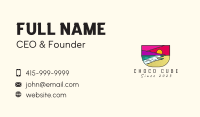 Multicolor Beach Resort  Business Card Image Preview