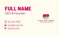 Multicolor Beach Resort  Business Card Preview