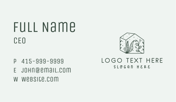 Greenhouse Eco Plants Business Card Design Image Preview