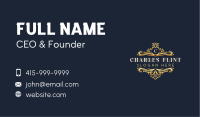 Luxury Deluxe Crest Business Card Image Preview