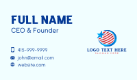 USA Patriotic Flag Business Card Preview
