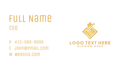 Golden Finance Trading Business Card Image Preview