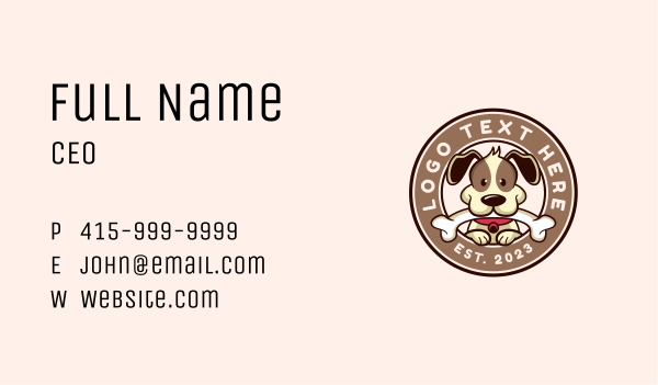 Dog Grooming Veterinary Business Card Design Image Preview