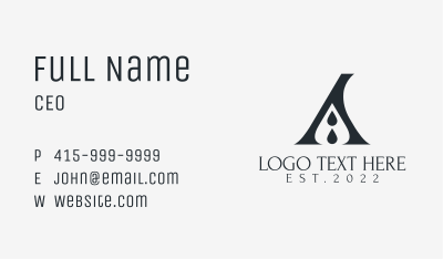 Letter A Publishing Ink Business Card