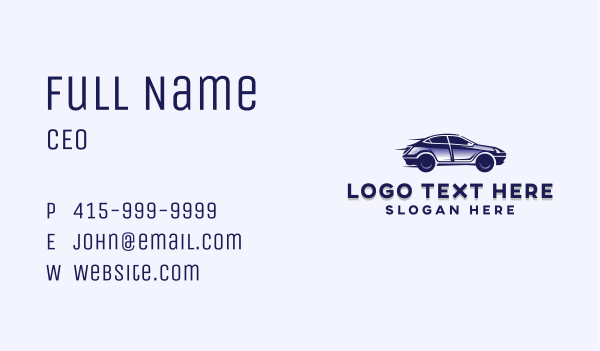 Automobile Car Transport Business Card Design Image Preview