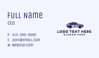 Automobile Car Transport Business Card Image Preview