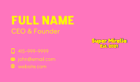 Cartoon Preschool Wordmark Business Card Image Preview