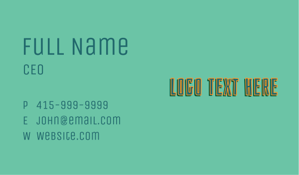 Summer Surf Wordmark Business Card Design Image Preview