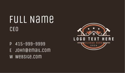 Hammer Roofing Maintenance Business Card Image Preview