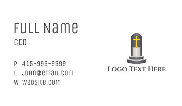 Cross Pedestal Business Card Design Image Preview