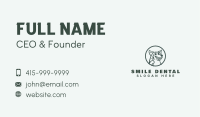 Smiling Dog Toothbrush Business Card Image Preview