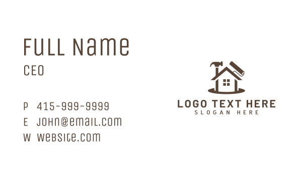House Remodel Builder Business Card Design Image Preview