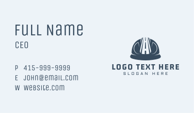 Road Builder Hat Business Card Image Preview