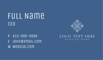 Ornamental Church Cross Business Card Image Preview