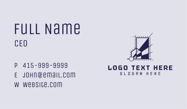 Violet Urban Architecture Business Card Design Image Preview