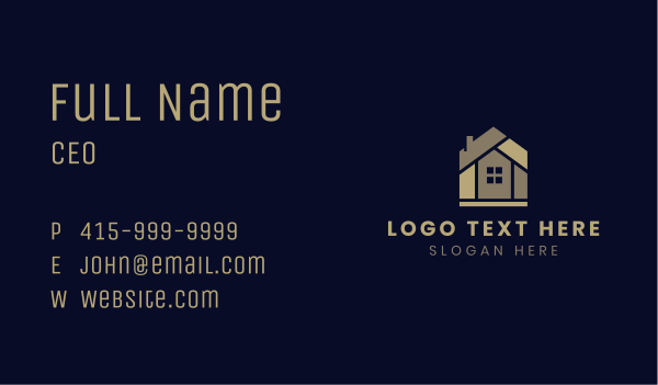 Real Estate Housing Business Card Design Image Preview