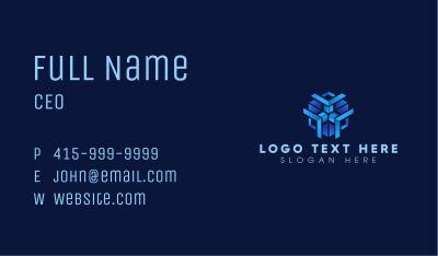 Tech Data Cube Business Card Image Preview