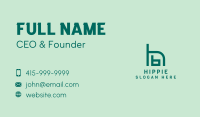 B & H Chair Monogram Business Card Image Preview