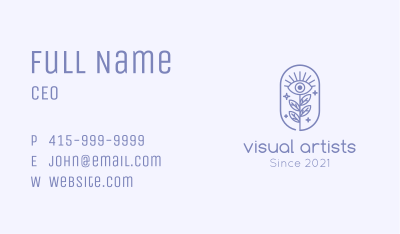 Sparkling Nature Eye  Business Card Image Preview