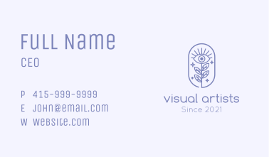 Sparkling Nature Eye  Business Card