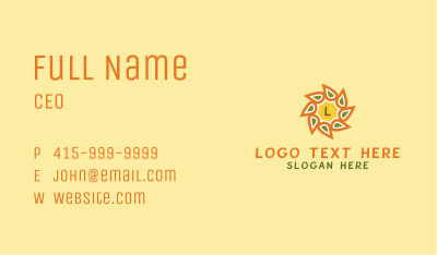 Sunflower Nature Wellness Business Card Image Preview